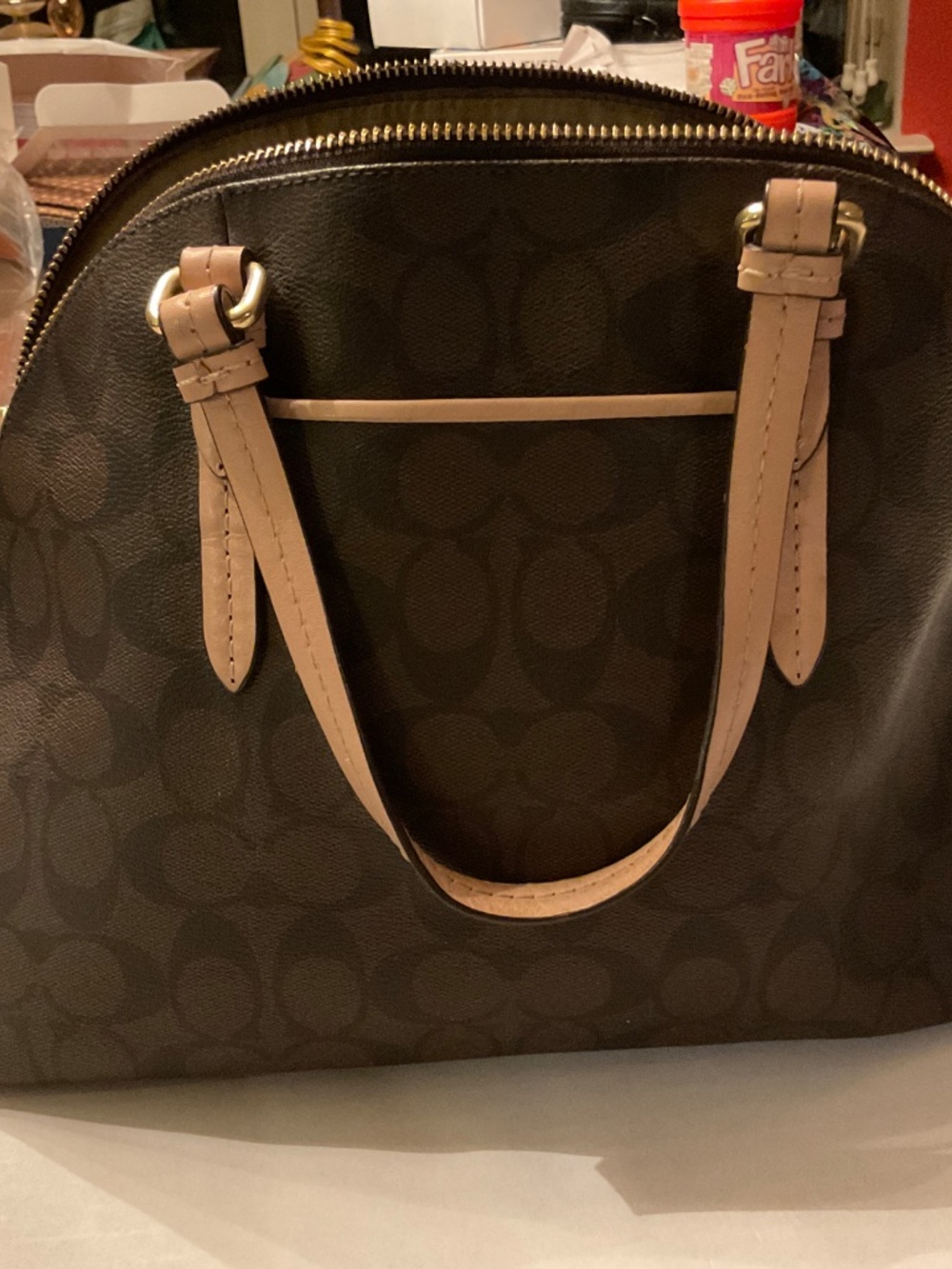 Coach F26184 Signature Peyton Cora Domed Satchel bag - Picture 2 of 12